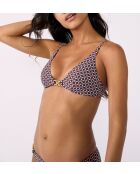 Joe bedruckter Triangel-BH ohne Bügel und ohne Muschel Blauer Hintergrund