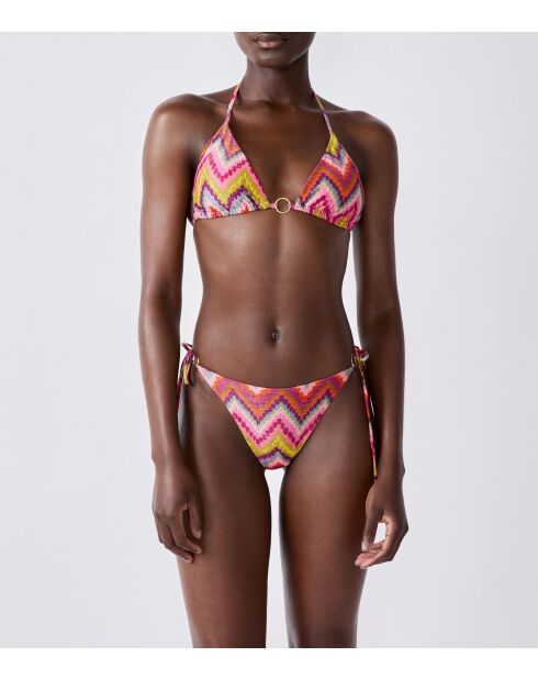 Nouette Fi Muses brasilianische Bikinihose mit mehrfarbigem Druck