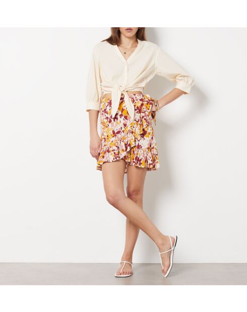 Gonna Angelina con stampa multicolor