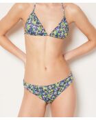 Salinas blaugrüner bedruckter Triangel-BH ohne Schale