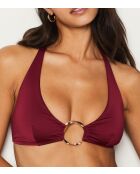 Sujetador triangular Sables Bordeaux sin aros y sin carcasa