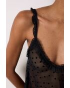 Camicia da notte nera Sensation