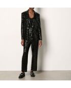 Zwart Fegha jack met lovertjes