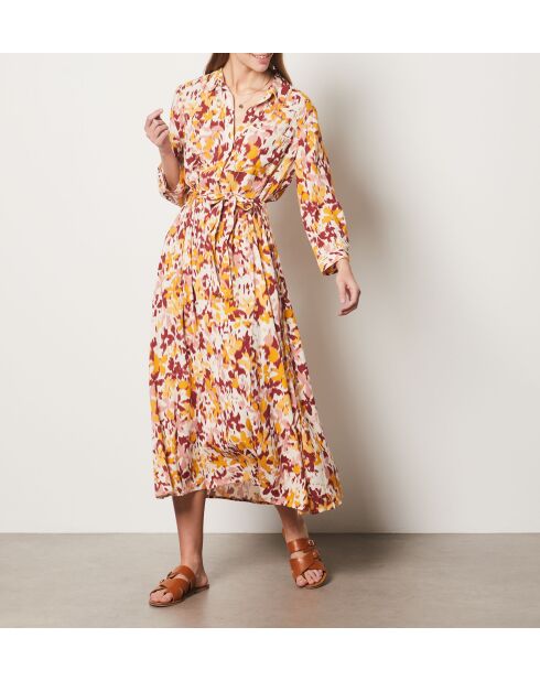 Anita jurk met veelkleurige print