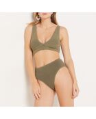 Onesize by etam khakifarbener olivfarbener BH ohne dreieckigen Bügel und ohne Schale