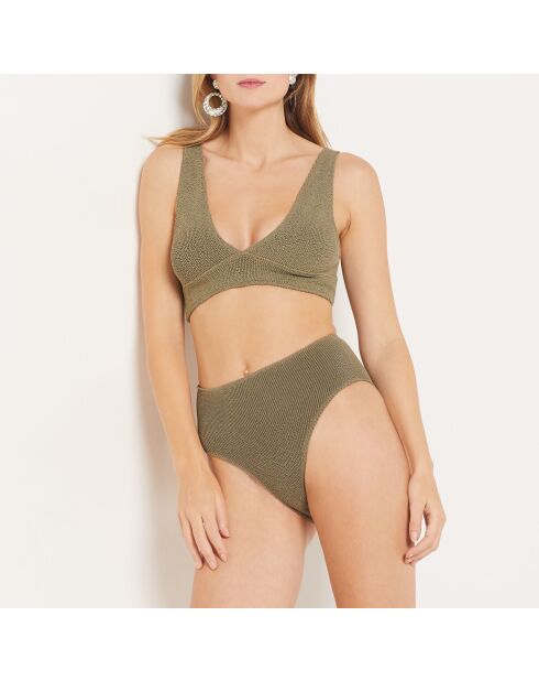 Onesize by etam khakifarbener olivfarbener BH ohne dreieckigen Bügel und ohne Schale