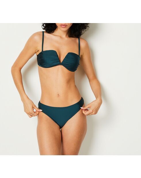 Caleta eendengroene bh met hoofdband zonder beugel