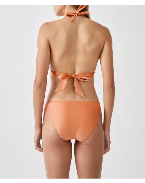 Oranje driehoekige bh van Mooka zonder beugel en schelp