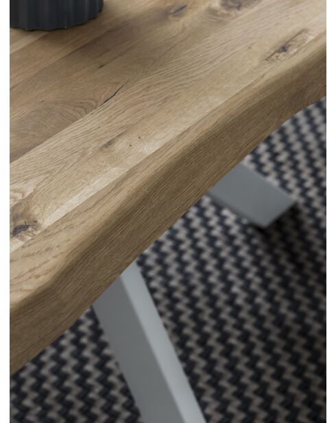 Table chêne massif huilé naturelle - 160x77x90 cm