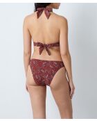 Charliz driehoekige bh zonder beugel en zonder schelp bedrukte baksteenachtergrond