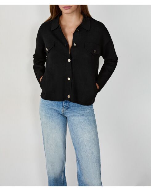 New Fei schwarzer Cardigan