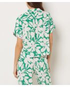 Chemise Vyns imprimée fond verte