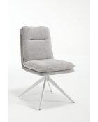 Set van 2 stoelen Valencia lichtgrijs - 51x92x68 cm