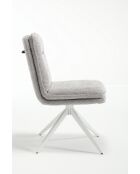 Set van 2 stoelen Valencia lichtgrijs - 51x92x68 cm