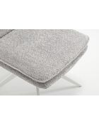 Set van 2 stoelen Valencia lichtgrijs - 51x92x68 cm