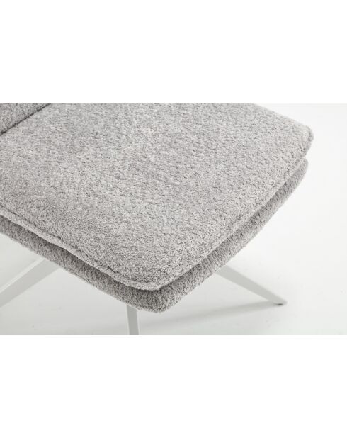 Lot de 2 chaises Valencia gris clair - 51x92x68 cm