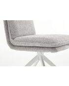 Set van 2 stoelen Valencia lichtgrijs - 51x92x68 cm