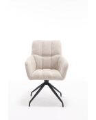 Lot de 2 fauteuils New lars beiges - 61x90x66 cm