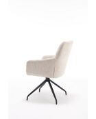 Lot de 2 fauteuils New lars beiges - 61x90x66 cm