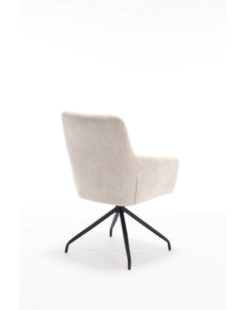 Lot de 2 fauteuils New lars beiges - 61x90x66 cm