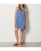 Elo blaugrünes Druckkleid