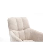 Lot de 2 fauteuils New lars beiges - 61x90x66 cm