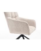 Lot de 2 fauteuils New lars beiges - 61x90x66 cm