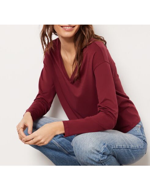 Alyo bordeauxrood T-shirt