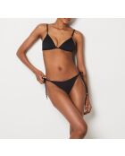 Braziliaans bikinibroekje geknoopt Ficelle Amor zwart