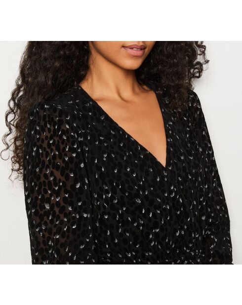 Robe Melissa imprimé fond noire