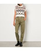 Pantaloni Irla color oliva kaki