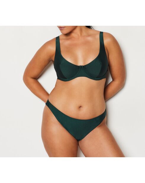 Caleta lycgroene klassieke bh met beugel en zonder schelp