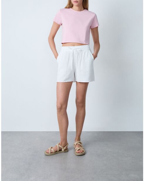 T-shirt Gargi rosa cipria