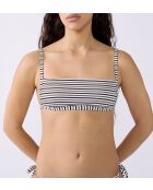 Mehrfarbiger Ajo-BH ohne Bügel, Stirnband und ohne Schale