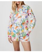 Tony shorts met veelkleurige print