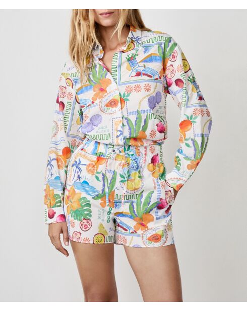 Tony shorts met veelkleurige print