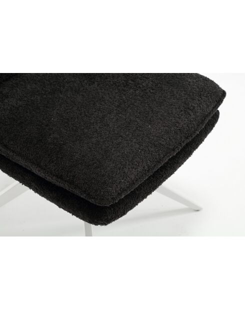 Lot de 2 chaises Valencia gris noir foncé - 51x92x68 cm