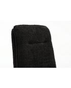 Lot de 2 chaises Valencia gris noir foncé - 51x92x68 cm