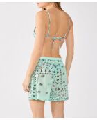 Arizonalove korte broek met groene achtergrondprint