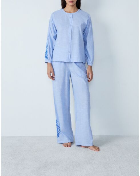 Himmelblaues Indianerhemd