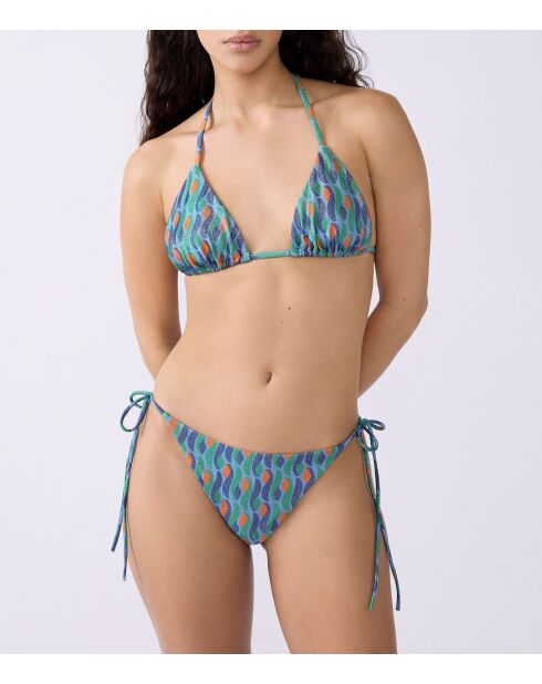 Nouette Sao Bikinihose mit grünem Hintergrundprint