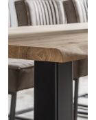 Table chêne massif huilé naturelle - 200x77x100 cm