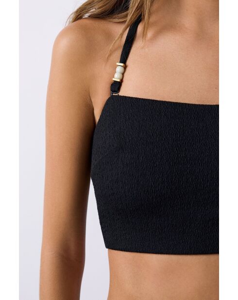 Lumineux zwarte bh met hoofdband zonder beugel en zonder schelp