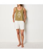 Susan tanktop in kaki olijfgroen