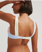 Mehrfarbiges Balconnet-Bikinioberteil Margot