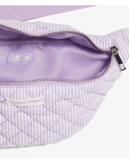 Borsa a marsupio a forma di banana con stampa su sfondo viola