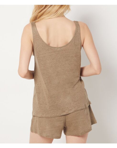 Josie kaki olijfkleurige tanktop