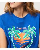 T-shirt Palmiro blu royal