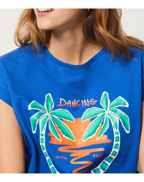 T-shirt Palmiro blu royal