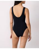 Bañador negro de 1 pieza, talla única, sin marco y sin carcasa